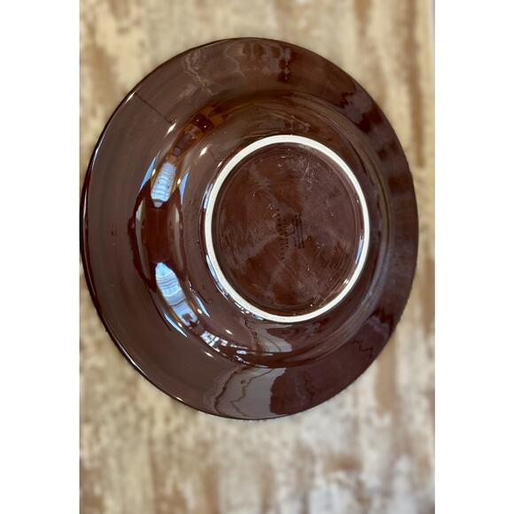 Pottery Barn Brown Dinner Plates โ Set of 2, 12โ Hand-Glazed Ceramic Dinnerware - Picture 3 of 3